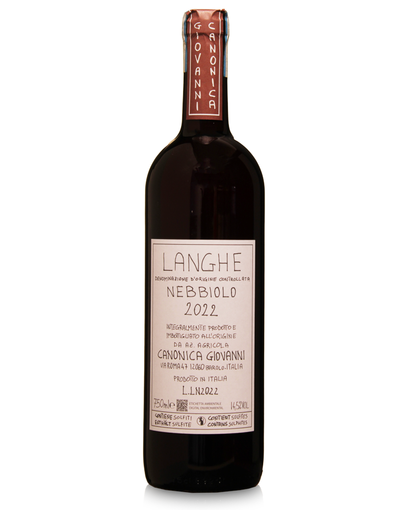 Giovanni Canonica Langhe Nebbiolo 2022 750ml