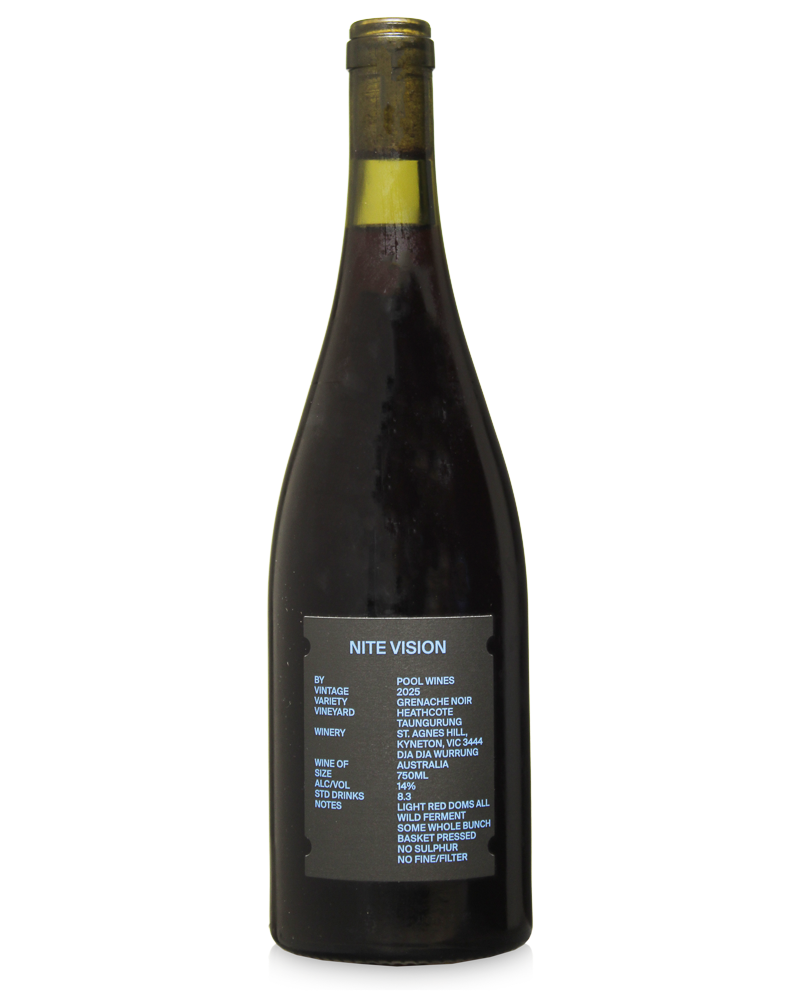 Pool Wines 'Nite Vision' Grenache 2025 750ml